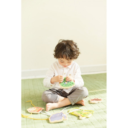 KLASIKINIS PASAULIS Mediniai nėriniai Susipynę Sriegimo Gyvūnų virvė 10 vnt.