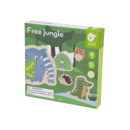 KLASIKINIS PASAULIS Mediniai nėriniai Susipynę Sriegimo Gyvūnų virvė 10 vnt.