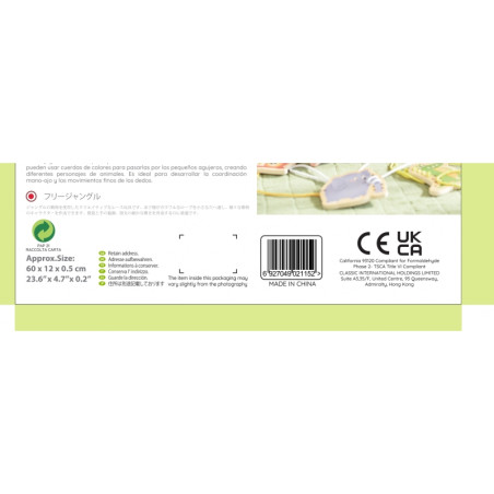 KLASIKINIS PASAULIS Mediniai nėriniai Susipynę Sriegimo Gyvūnų virvė 10 vnt.