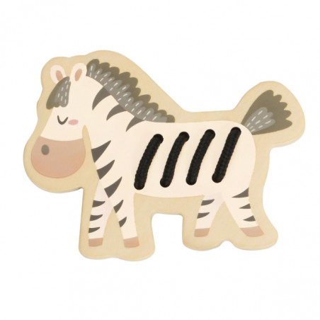 CLASSIC WORLD Mediniai batų raišteliai susipynę sriegimo gyvūnai Afrika 10 vnt.