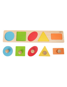 CLASSIC WORLD MONTESSORI Dėlionė vaikams Mokymasis Formos Figūros Spalvos 7 vnt. 2