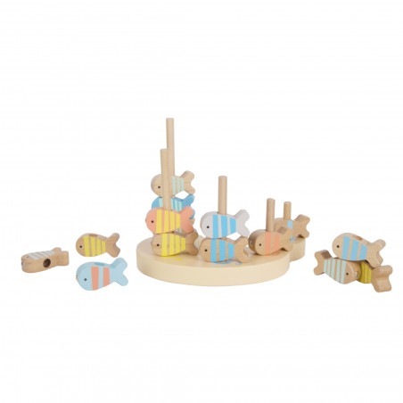 CLASSIC WORLD Деревянная игра «Рыбалка» Набор из 2 удочек 24 предмета.