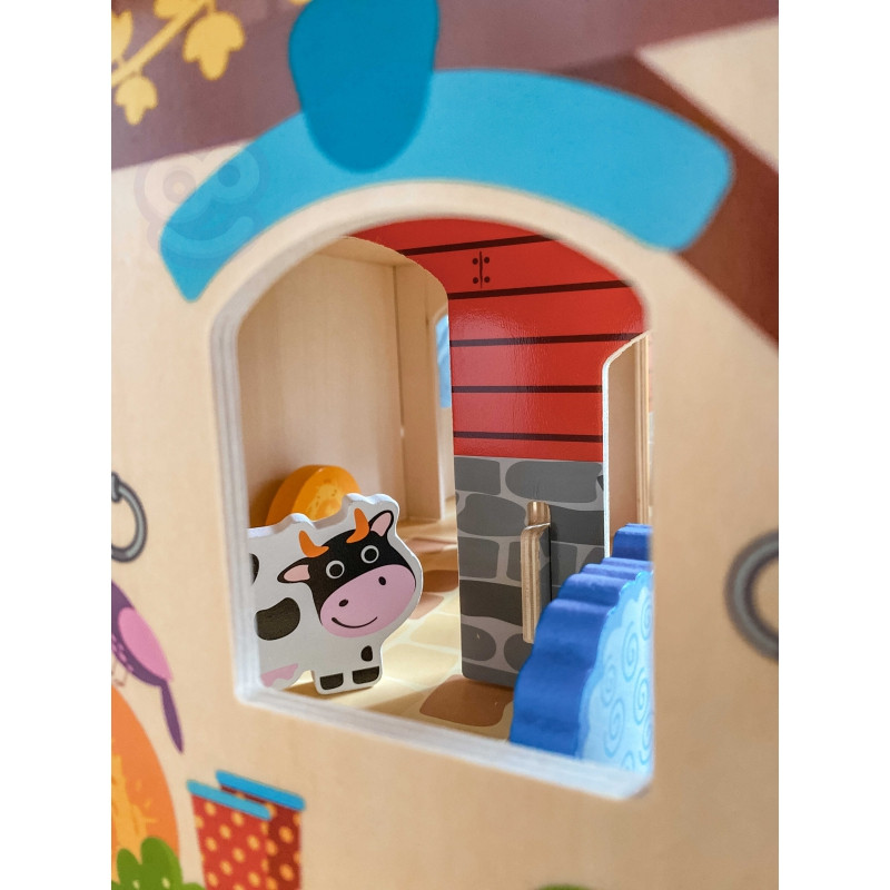 WOOPIE GREEN Mega Farm Animal Figures Stable Cowshed Henhouse 18 pcs.