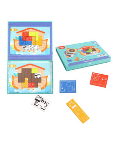 TOOKY TOY Магнитный Монтессори-пазл Логическая головоломка Тетрис Ноев ковчег 26 шт. 2