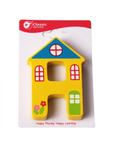 Деревянная буква H CLASSIC WORLD