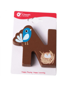 Деревянная буква N от CLASSIC WORLD