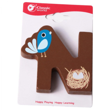 CLASSIC WORLD medinė raidė N