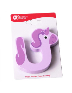 Деревянная буква U КЛАССИЧЕСКОГО МИРА