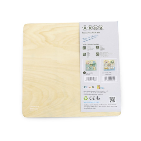 VIGA PolarB medinė dėlionė Gyvūnai su nykščio segtukais