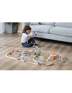 VIGA PolarB Деревянная детская железная дорога, 90 деталей 2