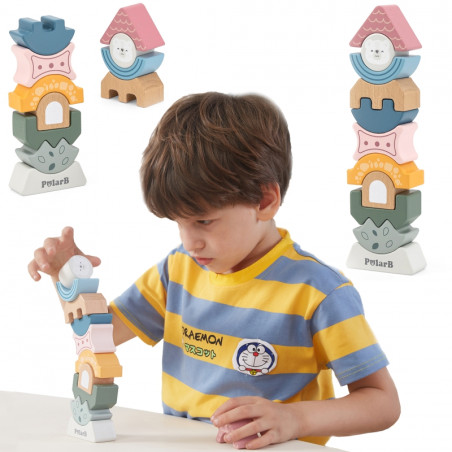 Деревянная балансирующая башня-головоломка VIGA PolarB