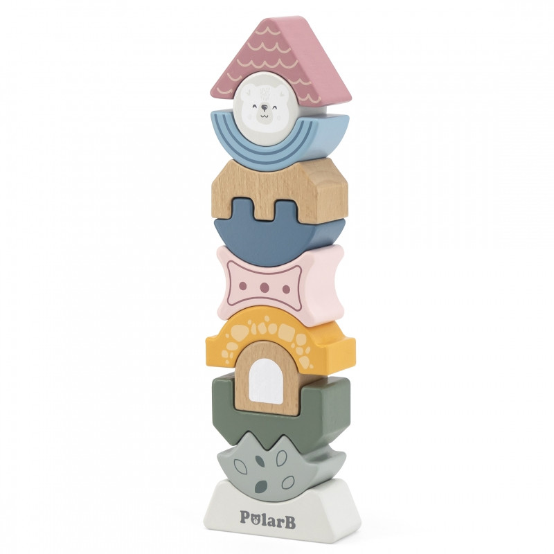 Деревянная балансирующая башня-головоломка VIGA PolarB