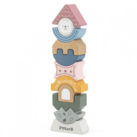 Деревянная балансирующая башня-головоломка VIGA PolarB