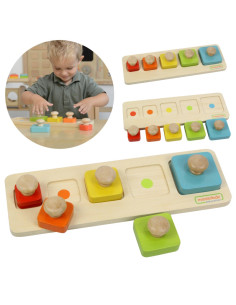 MASTERKIDZ Montessori dydžio ir spalvų mokymosi dėlionė