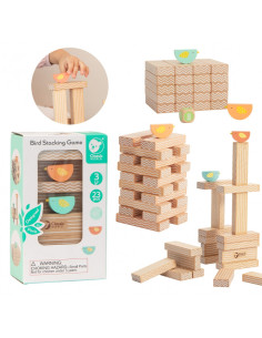 CLASSIC WORLD Edukacinis žaidimas Paukščių kaladėlių klojimas 23 vnt.