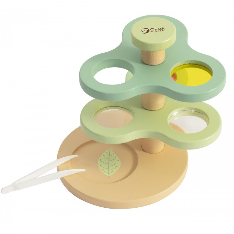 CLASSIC WORLD Микроскоп-лупа 2-в-1 для детей, изучающих мир природы