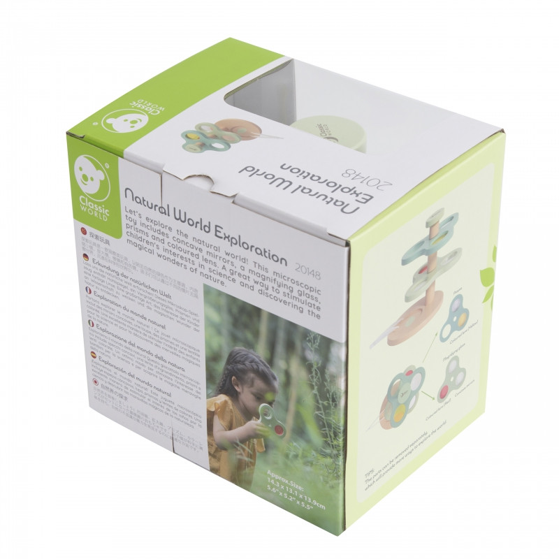 CLASSIC WORLD Микроскоп-лупа 2-в-1 для детей, изучающих мир природы