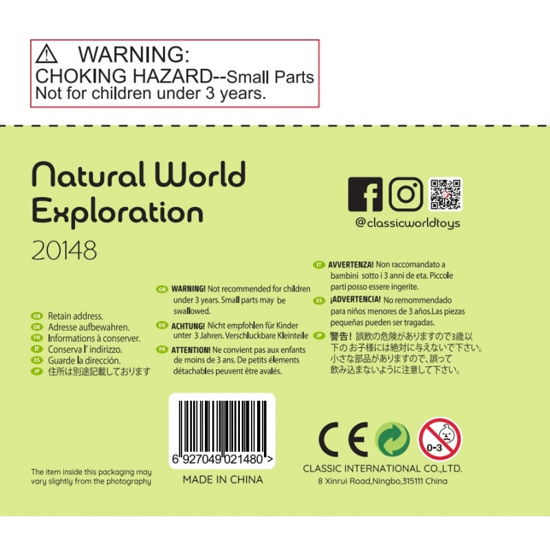 CLASSIC WORLD mikroskopas 2in1 didinamasis stiklas vaikams gamtos pasaulio tyrinėjimui