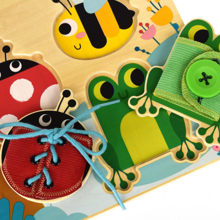 TOOKY TOY medinės mokomosios lentos rūšiavimo treniruočių pratimų stygos sagties sagtis TOOKY TOY medinės mokomosios lentos rūšiavimo treniruočių pratimų stygos sagties sagtis