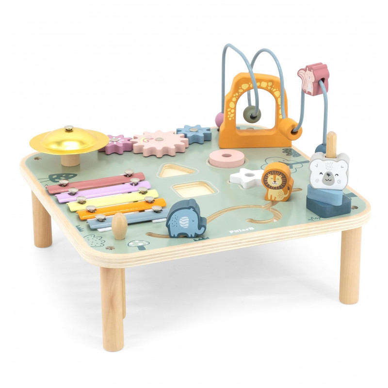 VIGA PolarB stalo edukacinis stalas Loop cimbolai Montessori Sensory