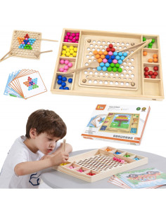 VIGA medinis kamuolys žaidimas sugauti ir rungtynės Montessori dėlionės