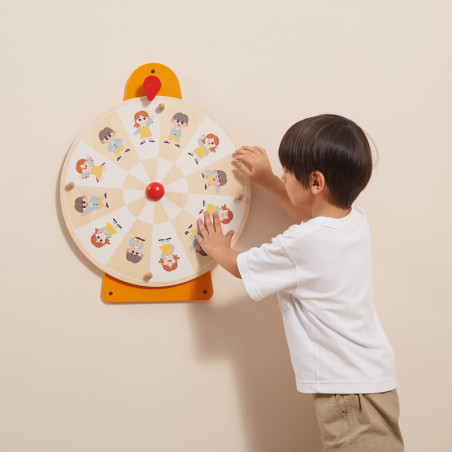 VIGA sieninės lentos ratas Parodykite emocijas FSC Montessori sertifikatas VIGA sieninės lentos ratas Parodykite emocijas FSC Montessori sertifikatas