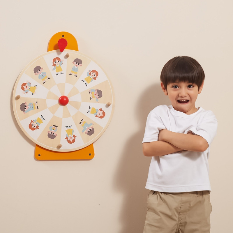 VIGA sieninės lentos ratas Parodykite emocijas FSC Montessori sertifikatas