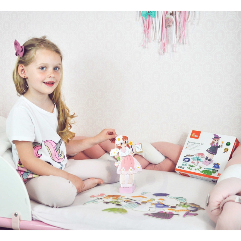 VIGA medinis magnetinis dėlionės švietimo Uzpost žaidimas