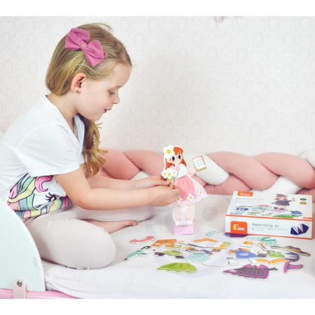 Деревянный магнитный развивающий пазл VIGA