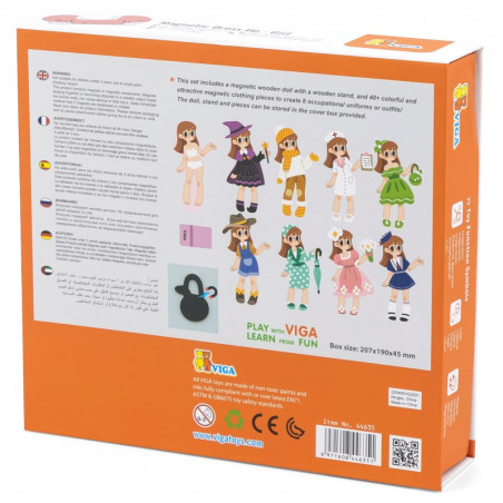 VIGA medinis magnetinis dėlionės švietimo Uzpost žaidimas