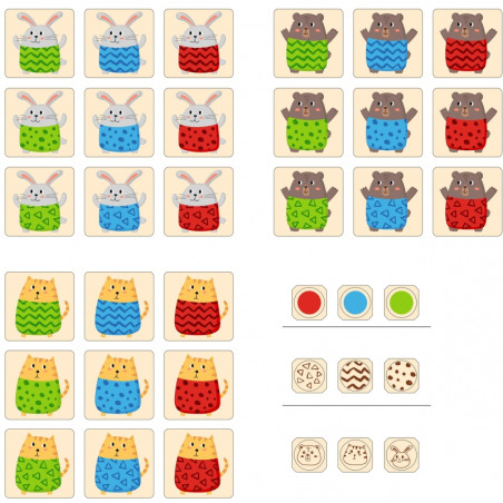 VIGA Деревянный пазл Быстрая игра-головоломка 27 предметов.