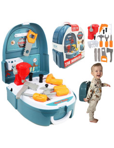 WOOPIE Набор для мастерской «Маленький мастер на все руки» в рюкзаке 18 предметов.