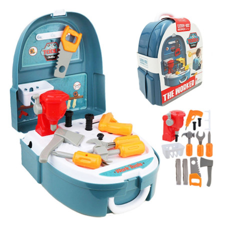 WOOPIE Набор для мастерской «Маленький мастер на все руки» в рюкзаке 18 предметов.