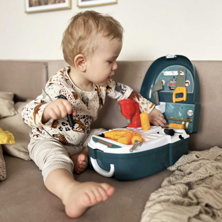 WOOPIE Набор для мастерской «Маленький мастер на все руки» в рюкзаке 18 предметов.