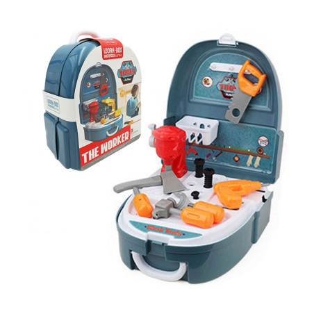 WOOPIE Набор для мастерской «Маленький мастер на все руки» в рюкзаке 18 предметов.