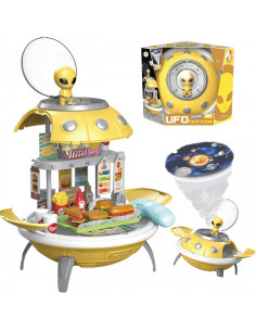 WOOPIE Fast Food Shop 3-в-1 Рюкзак-проектор НЛО 60 предметов.