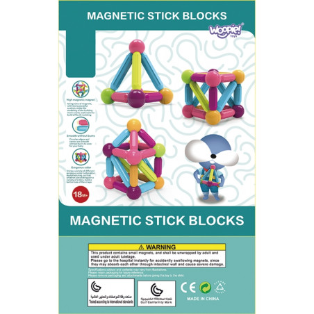 WOOPIE magnetiniai mokomieji blokai dideli stori 38 vnt. WOOPIE magnetiniai mokomieji blokai dideli stori 38 vnt.