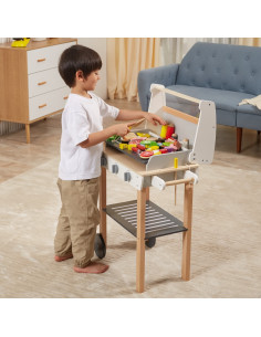 VIGA Большой деревянный гриль для детей + 47 аксессуаров 2