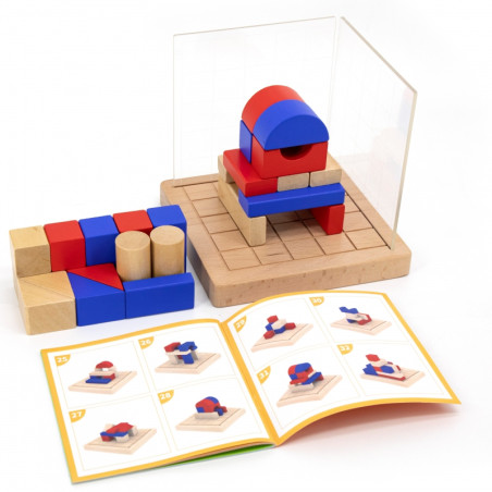 VIGA medinis statybos žaidimas 3D Montessori blokai VIGA medinis statybos žaidimas 3D Montessori blokai