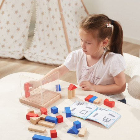 VIGA medinis statybos žaidimas 3D Montessori blokai VIGA medinis statybos žaidimas 3D Montessori blokai