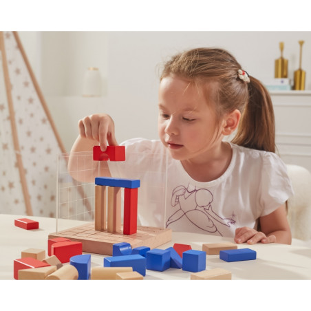 VIGA medinis statybos žaidimas 3D Montessori blokai VIGA medinis statybos žaidimas 3D Montessori blokai