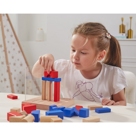 VIGA medinis statybos žaidimas 3D Montessori blokai VIGA medinis statybos žaidimas 3D Montessori blokai
