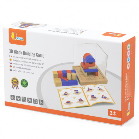 VIGA medinis statybos žaidimas 3D Montessori blokai VIGA medinis statybos žaidimas 3D Montessori blokai