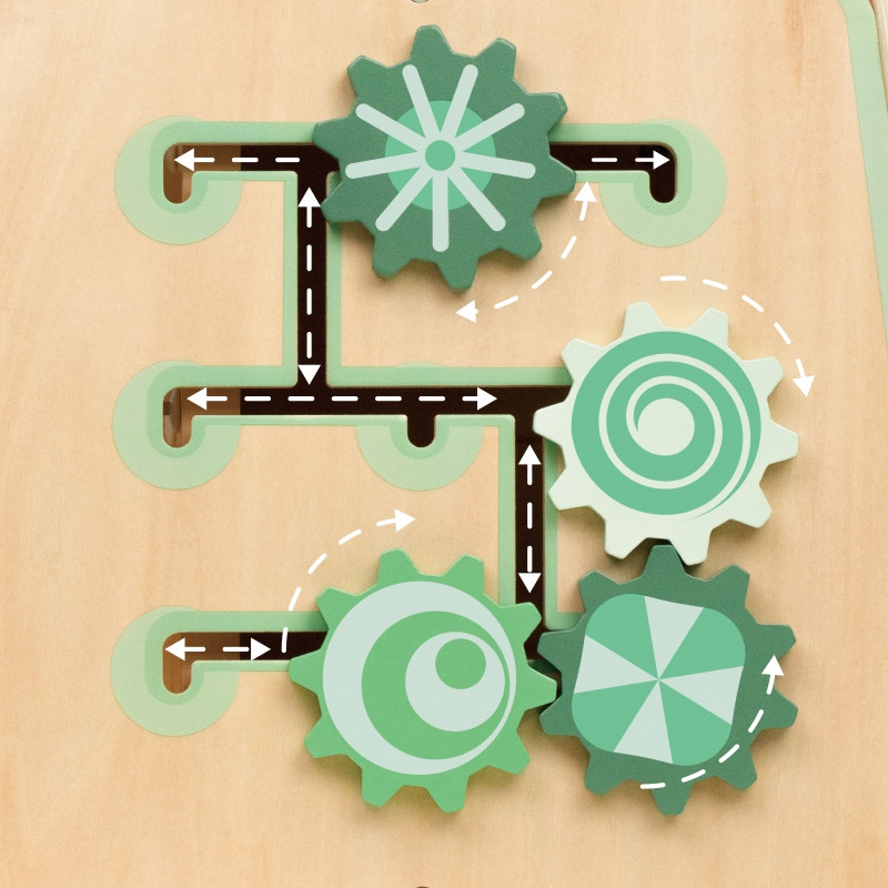 Деревянный сенсорный развивающий кубик 6 в 1 CLASSIC WORLD