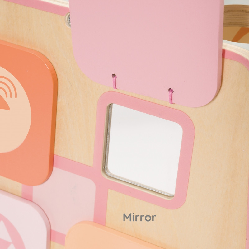 Деревянный сенсорный развивающий кубик 6 в 1 CLASSIC WORLD