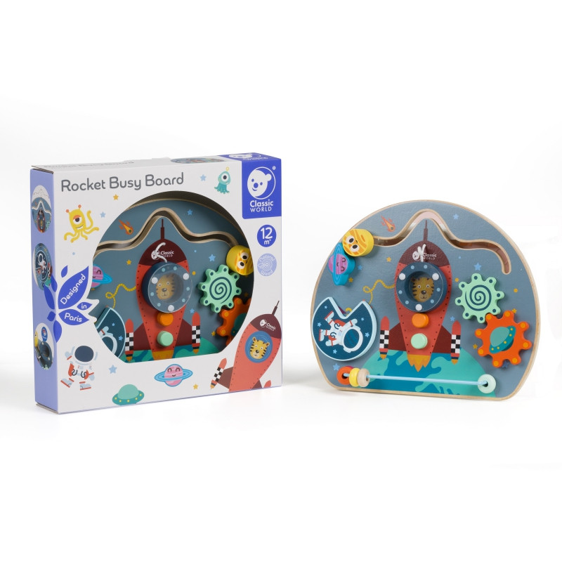 CLASSIC WORLD daugiafunkcinė manipuliavimo lenta 6in1 raketa