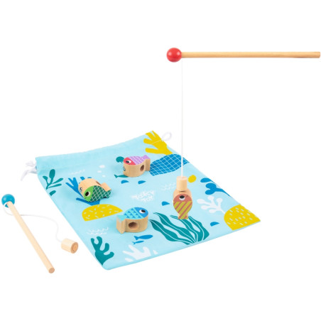 TOOKY TOY Medinis banginių ir žuvų žaidimas daugiafunkcis 4 in 1 TOOKY TOY Medinis banginių ir žuvų žaidimas daugiafunkcis 4 in 1