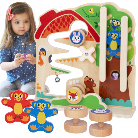 TOOKY TOY medinis edukacinis žaidimas Montessori "Labirintas" TOOKY TOY medinis edukacinis žaidimas Montessori "Labirintas"