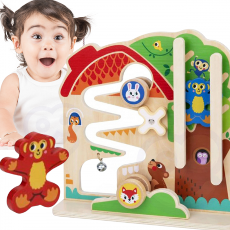 TOOKY TOY medinis edukacinis žaidimas Montessori "Labirintas" TOOKY TOY medinis edukacinis žaidimas Montessori "Labirintas"