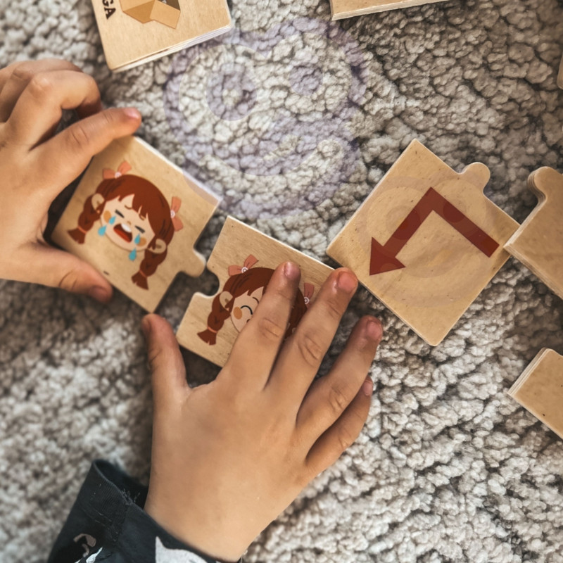 VIGA medinės dėlionės priešingybės